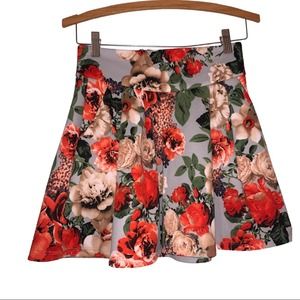 Potters Pot Floral High Waisted Mini Skirt